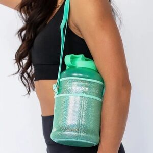 HydroJug Green Travel Bag with Sparkly Design